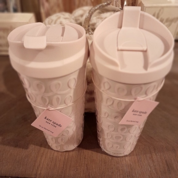kate spade Other - Kate Spade 16oz Thermal Mug Heart Knot Design